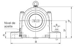 SOPORTE PARTIDO SERIE LOE2 PARA RODAMIENTO LIBRE CON AGUJERO CILINDRICO FAG LOE222AL