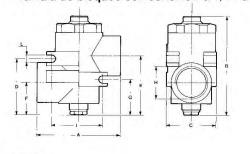 VALVULA DE BLOQUEO BIDIRECCIONAL DIAMETRO 6.5 MM CONEXION G1/4 PULGADAS PESO 0.110 KG REF. UNIVER AM-5511