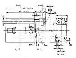 UNIDAD DE GUIA PROTEGIDA 2 CASQUILLO PARA CILINDRO SERIE M DIAMETRO 16 MM CARRERA 150 MM REF. UNIVER J14A000150A