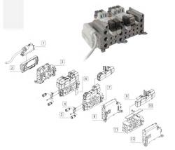 PLACA PARA CIERRAR LA POSICION DE LA VALVULA SIN USAR PARA LADO 18 MM REF. UNIVER BDF-3185