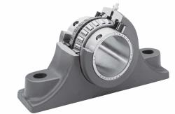 SOPORTE PILLOW BLOCK TIPO E EN HIERRO GRIS CUATRO PERNO BASE CON RODAMIENTO PULGADAS P4B-E-308R REF. DODGE 023033
