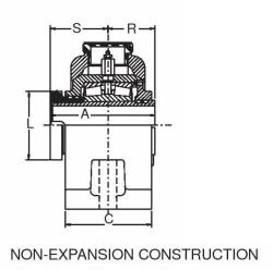 SOPORTE PILLOW BLOCK DOS PERNO BASE HIERRO GRIS CON RODAMIENTO SIN EXPANSION P2B-SD-307 3-7/16 PULGADAS REF. DODGE 066234