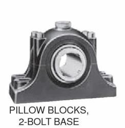 SOPORTE PILLOW BLOCK DOS PERNO BASE HIERRO GRIS CON RODAMIENTO SIN EXPANSION P2B-SD-307 3-7/16 PULGADAS REF. DODGE 066234