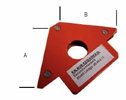 Teng Tools MH75 Soldadura de bloque Magnético Ángulo Triángulo