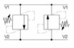IN-LINE PRESSURE RELIEF VALVE VLP80DIL3401A 80 L/MIN 3/4