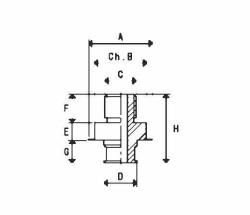 SUPPORT FOR SUCTION PAD   REF. VUOTOTECNICA 00 08 142