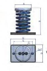 imán extraer agujas del reloj Amortiguador Vibrabsorber Tipo 1 Amc 250 Muelle Negro Diametro 75 Mm Alto  122 Mm Rosca M12
