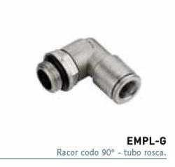 1/4 BSPT Rosca Macho 90 grados Codo Tubo Accesorios rápida 4 mm PL4-02 10 un