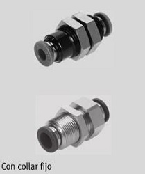 METALLIC AUTOMATIC BULKHEAD FITTING QSS-8  REF. FESTO 153159