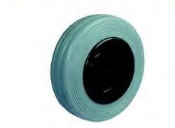 RODA DE BORRACHA SEM FORQUILHA Ø 150 MM 150 KG M818 GG INOX  REF. TECNITEM 80046