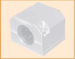 SUPORTE EM ALUMÍNIO COM CASQUILHO LINEAR DE BOLAS Ø12 MM 39 MM  REF. ECMU CSR PRC 12 AJ G UU B