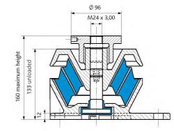 SUPORTE ELÁSTICO MOTOR   REF. PAULSTRA 905202