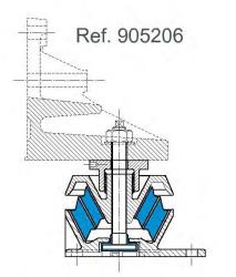 SUPORTE ELÁSTICO MOTOR   REF. PAULSTRA 905206