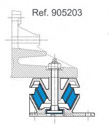 SUPORTE ELÁSTICO MOTOR   REF. PAULSTRA 905203