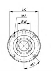 Serie LMA 16 mm diametro 200 mm carrera vastago simple cilindro neumatico O2H7