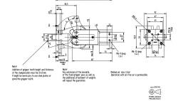 PINZA DE MORDAZA SERIE 84A5-1 APERTURA 30 GRADOS DETECTOR DOBLE CHAPA CON ADAPTADOR SIN DIENTE INFERIOR CON DIENTE SUPERIOR PLASTICO REF. DESTACO 84A5S13D5A00KA