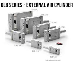 GUIA BASE LINEAR CILINDRO DE AR EXTERNO DLB 20M 100 LB 100 MM  REF. DESTACO DLB-20M-R-C-100