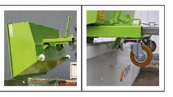 VOLQUETE PARA RESIDUOS CON ACCIONAMIENTO AUTOMATICO DEL BASCULAMIENTO CAPACIDAD 500 L ZOCALO