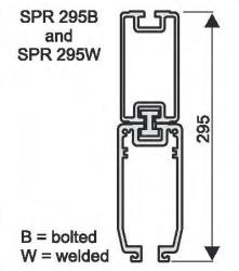 ALUMINIUM PROFILE WITH T-SLOT SPR 295B-4 295 MM 73.5 MM 4 M  REF. THOMSON D119 204