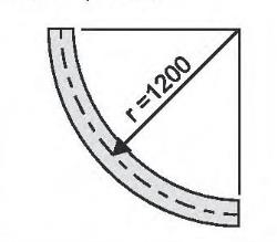 PERFIL CARRIL MOVORAIL CURVADO TIPO SPB 85-90 ANGULO 90 GRADOS RADIO 1200 MM PARA CARRIL SPR 85 REF. THOMSON D108 629