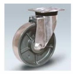 RUOTA IN ACCIAIO CON FORCELLA PER CARICHI ELEVATI Ø 150X38 MM  REF. LAG 1063