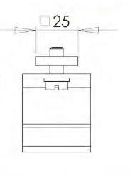 SUPPORTO PER PROFILO   REF. IGA 2500-4A-500