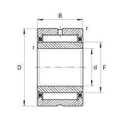 NEEDLE ROLLER BEARING WITH INNER RING   REF. INA NA6913-ZW-XL