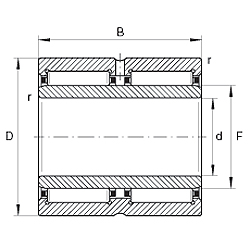NEEDLE ROLLER BEARING WITH INNER RING   REF. INA NA6913-ZW-XL