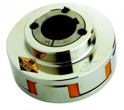 STEEL ELASTIC COUPLING WITH TAPER LOCK SYSTEM AND WHITE POLYURETHANE STAR 64 SHD TC-75 SHD 1108   REF. ALBERT 11075.6