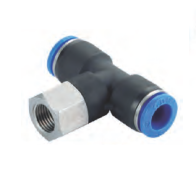 RACCORD EN T AUTOMATIQUE EN PLASTIQUE TUYAU - TUYAU - FILETAGE METÁLLIQUE EN PLASTIQUE 10 MM G 1/4  REF. NORMYDRO 9032-10-13