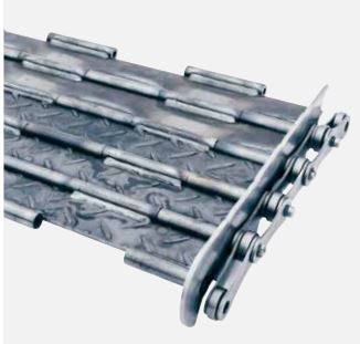 BANDE TRANSPORTEUSE EN MÉTAL 63 MM 900 MM 10 MM