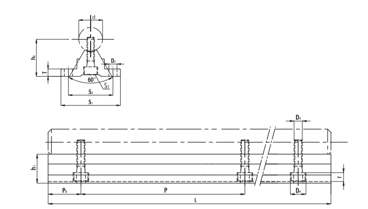 METRO CARRIL GUIA SBR 50L