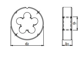TERRAJA ESFERICA ECO PRO HSS DIN EN 22568 METRICA FINA DE 13 X 1 REF. INTERNATIONAL TOOLS 27.200.1310