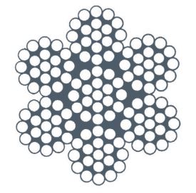 CAVO IN ACCIAIO INOSSIDABILE 316 10 MM 7X19 + 0 100 M  REF. UNIQ 09221643