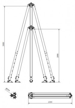 كتاب موتلي إستراتيجية  Tripode Telescopico De Aluminio Carga 500 Kg Altura Maxima Bajo Viga 3.3 M  Ref. A010020