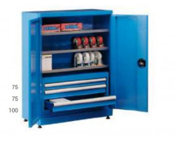 INDUSTRIAL METAL CABINET WITH 2 DOORS AND DRAWERS   REF. SAUDA WS-6140