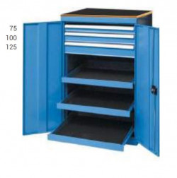 INDUSTRIAL METAL CABINET WITH 2 DOORS AND DRAWERS   REF. SAUDA WS-7215