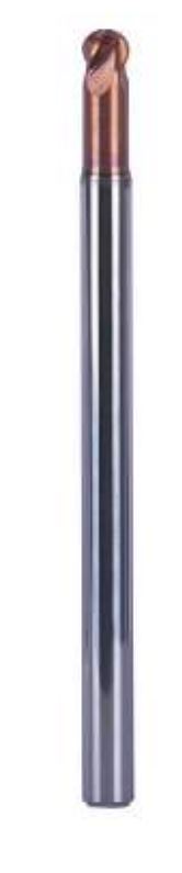 FRESA METAL DURO QUATRO LÁBIOS ATÉ 65 HRC F432 Ø2  REF. SAUDA 432020200