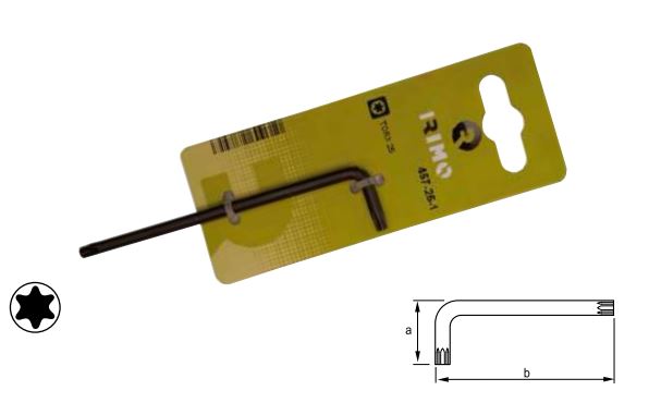 CHAVE ALLEN PARA PARAFUSO TORX T25X100 MM  REF. IRIMO 457-25-1
