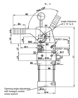 PNEUMATIC CLAMP   REF. TUNKERS V 63.1 BR3 ZL ZR A10 T12 Z BR2