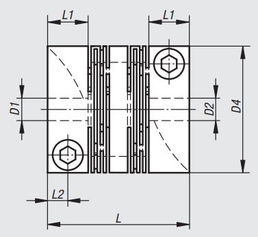 BELLOWS COUPLING   REF. NORELEM 23010-2050