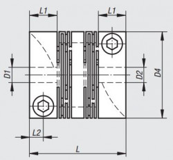 BELLOWS COUPLING   REF. NORELEM 23010-1050
