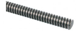 HUSILLO ROSCADO TRAPEZOIDAL ENROLLADO DE UNA ROSCA A LA DERECHA O A LA IZQUIERDA L= 1000  D=TR 24 X 5  REF. NORELEM 24000-240511X1000