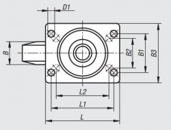 Rad D=125 B=40 Ref. Norelem 95025-10125040 