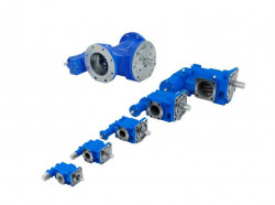 BOMBA DE ENGRANAJES R45/80 FL-Z-DB16-W-SAE2-R-SO PRESION SALIDA 14 BAR COLOR RAL 7021 REF. RICKMEIER 330535-6