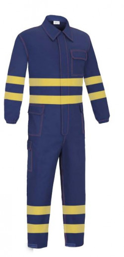 BUZO ALTA VISIBILIDAD IGNIFUGO ANTIESTATICO SOLDADURA ARCO ELECTRICO LINEA 3000 COLOR MARINO TALLA 54 REF. VESIN BPAV-40-AMT54