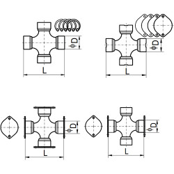 CRUZ CARDAN DIAMETRO 30.16 L 106.6 SERIE 1410 SPICER REF. CC-141