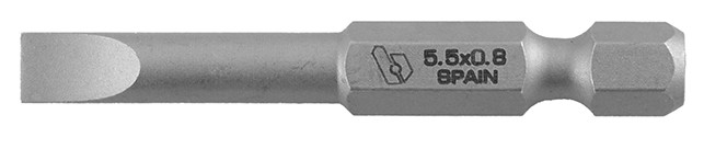 PUNTA PLANA 4.0 X 0.5 X 100 MM 1/4 PULGADAS EXTRA 100 UNID REF. BIANDITZ 250071