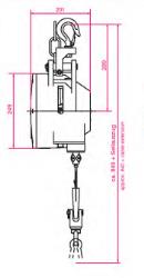 EQUILIBRADOR SÉRIE PESADA 2 M 45 – 60 KG 840 MM 201 MM Ø 249 MM   REF. CARL STAHL 7241080004.C